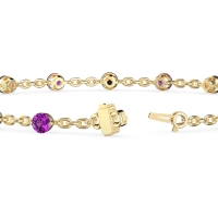 Round Shape Infinity Chain Bracelet