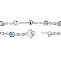 Round Shape Infinity Chain Bracelet