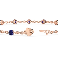 Round Shape Infinity Chain Bracelet