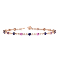 Round Shape Infinity Chain Bracelet