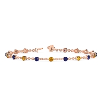 Round Shape Infinity Chain Bracelet