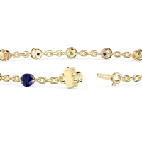 Round Shape Infinity Chain Bracelet