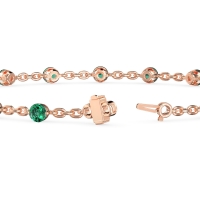 Round Shape Infinity Chain Bracelet