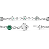 Round Shape Infinity Chain Bracelet