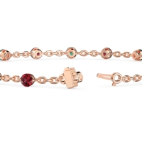 Round Shape Infinity Chain Bracelet