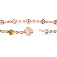 Round Shape Infinity Chain Bracelet