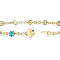 Round Shape Infinity Chain Bracelet