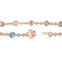 Round Shape Infinity Chain Bracelet