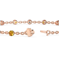 Round Shape Infinity Chain Bracelet