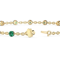 Round Shape Infinity Chain Bracelet