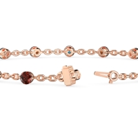 Round Shape Infinity Chain Bracelet