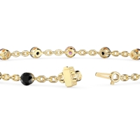 Round Shape Infinity Chain Bracelet