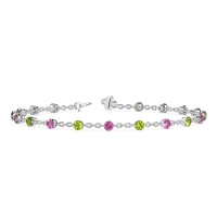 Round Shape Infinity Chain Bracelet