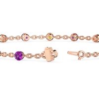 Round Shape Infinity Chain Bracelet