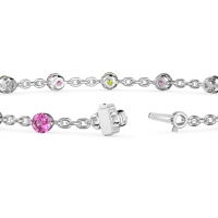 Round Shape Infinity Chain Bracelet