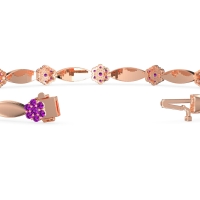 Round Shape Cluster Link Bracelet