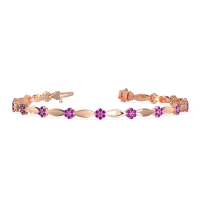Round Shape Cluster Link Bracelet