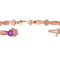 Round Shape Cluster Link Bracelet