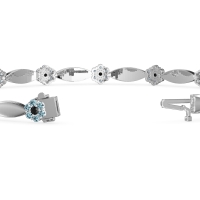 Round Shape Cluster Link Bracelet