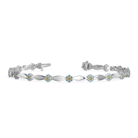 Round Shape Cluster Link Bracelet