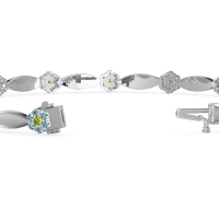 Round Shape Cluster Link Bracelet