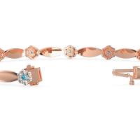 Round Shape Cluster Link Bracelet