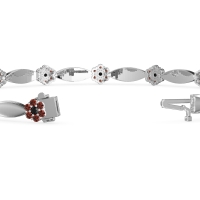 Round Shape Cluster Link Bracelet