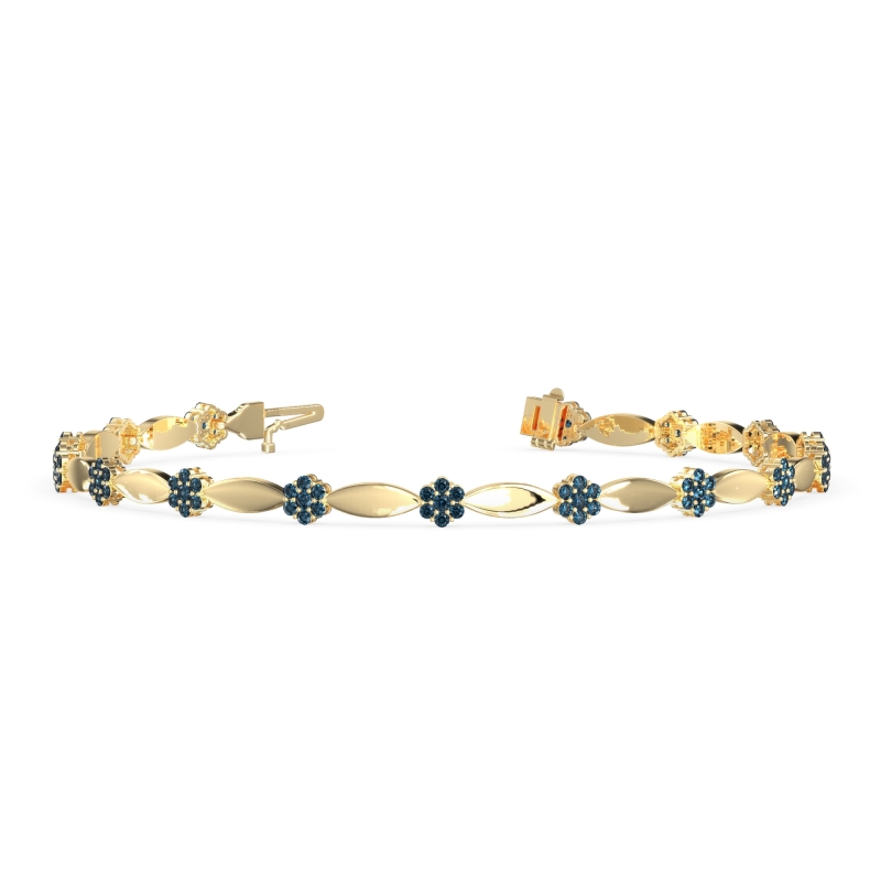 Round Shape Cluster Link Bracelet