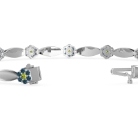 Round Shape Cluster Link Bracelet