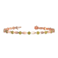 Round Shape Cluster Link Bracelet