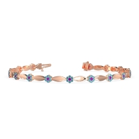 Round Shape Cluster Link Bracelet