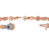 Round Shape Cluster Link Bracelet
