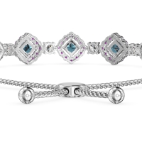 Diamond Link Bolo Bracelet