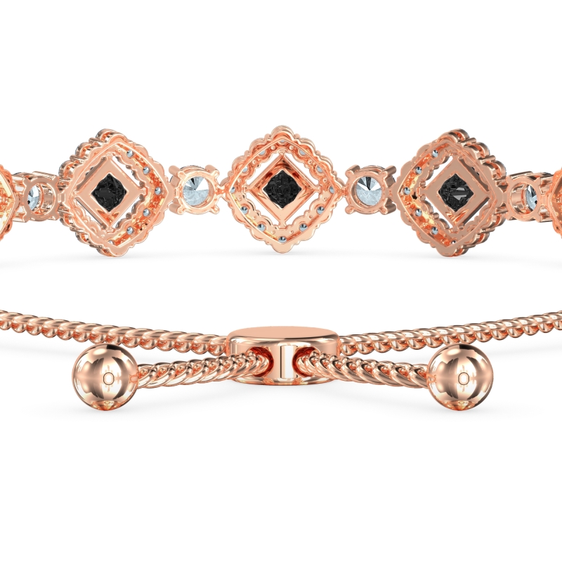 Diamond Link Bolo Bracelet