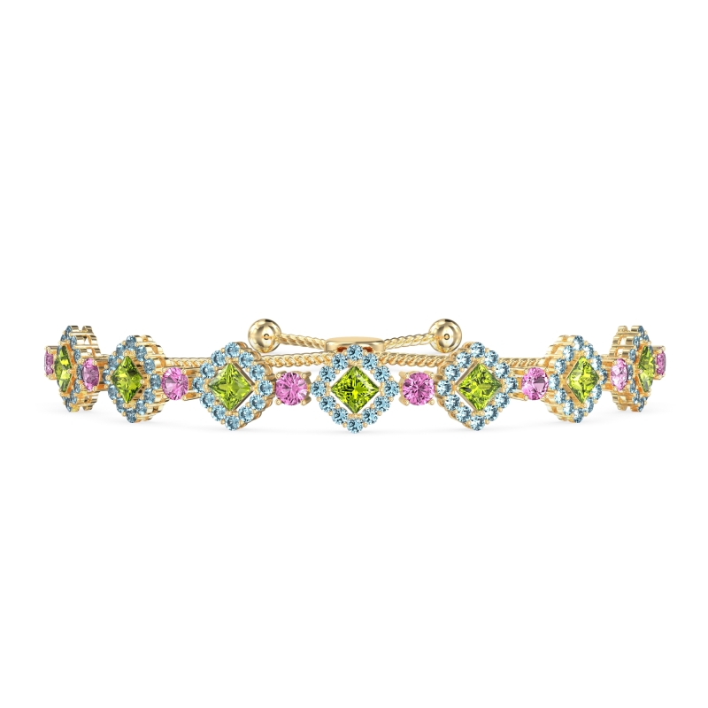 Diamond Link Bolo Bracelet