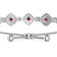 Diamond Link Bolo Bracelet