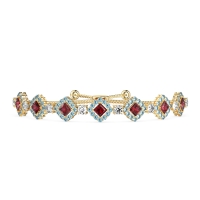 Diamond Link Bolo Bracelet