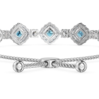Diamond Link Bolo Bracelet