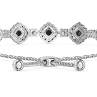 Diamond Link Bolo Bracelet