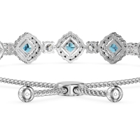 Diamond Link Bolo Bracelet