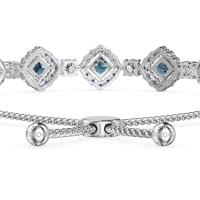 Diamond Link Bolo Bracelet
