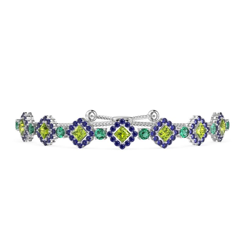 Diamond Link Bolo Bracelet