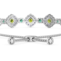 Diamond Link Bolo Bracelet
