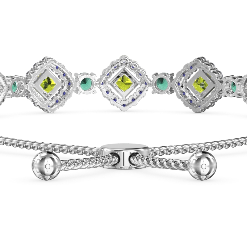 Diamond Link Bolo Bracelet