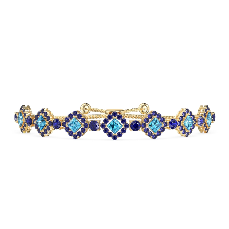 Diamond Link Bolo Bracelet