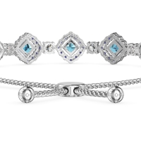 Diamond Link Bolo Bracelet