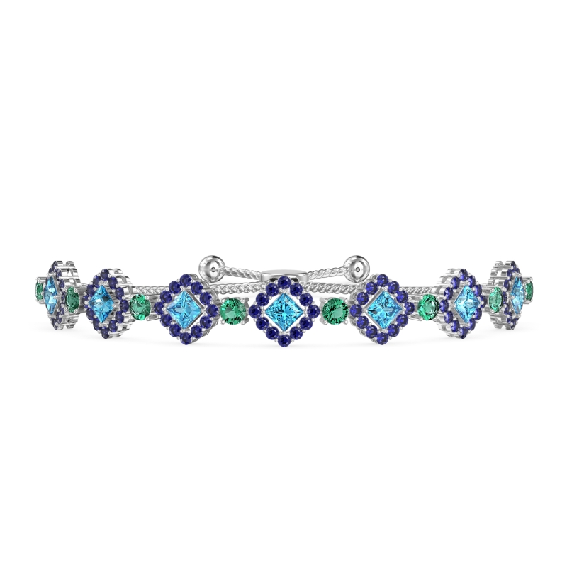 Diamond Link Bolo Bracelet