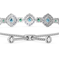 Diamond Link Bolo Bracelet