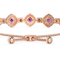 Diamond Link Bolo Bracelet