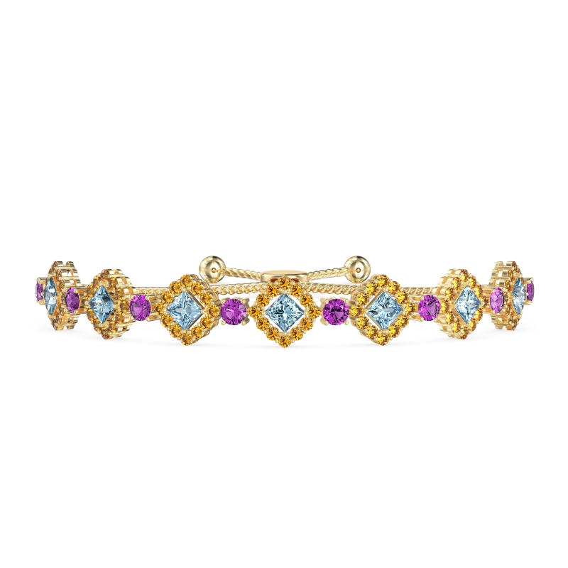 Diamond Link Bolo Bracelet